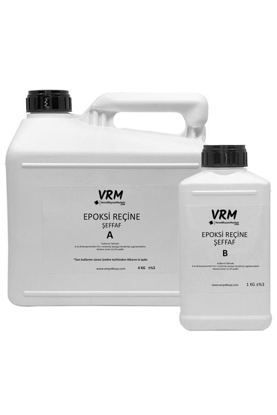 VRM VernikRecineMarketi Şeffaf Epoksi Döküm Reçinesi 5 kg