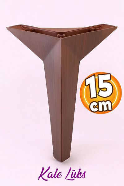 Badem10 Kale Mobila Canapea Unitate TV Picior Fotoliu 15 Cm Model Lemn Maro Picioare Baza