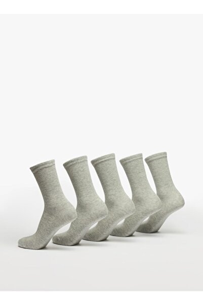 Juniors Solid Crew Length Socks - Set of 5