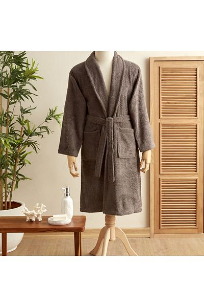 Karaca Home Halat de baie de culoare antracit L/XL - Design simplu