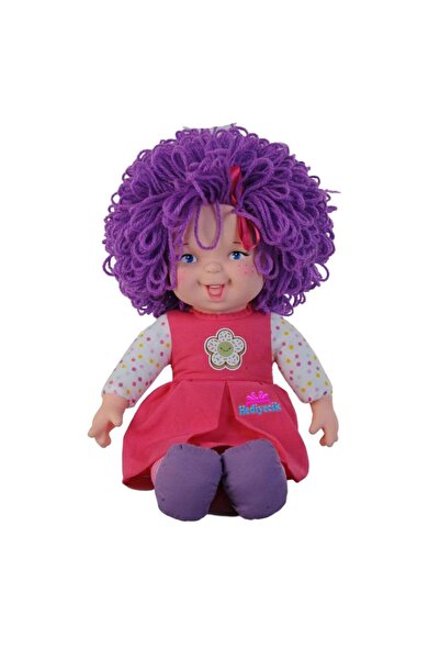 hediyecik 45 Cm Sevimli Mor Saçlı Oyuncak Efsane Lahana Bebek