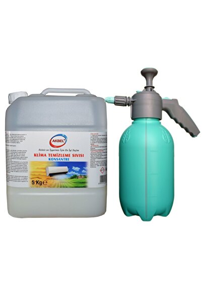 akbel Klima Temizleme Sıvısı Konsantre 5kg Uygulama Pompası 3 Adet Temizleme ...