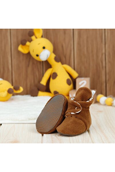 Ella Bonna Podšité organickou bavlnou proti pocení – dětské botičky s protiskluzovou podrážkou a domácí botičky İlkadım