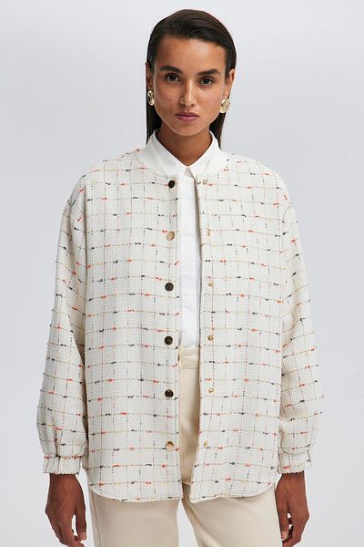 Touché Privé Tweed bomber jacket - Άνετη εφαρμογή και κομψό σχέδιο