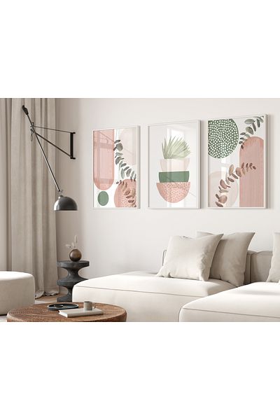 TekTablo Set de pictură înrămată, modele de pictură pentru decorarea casei