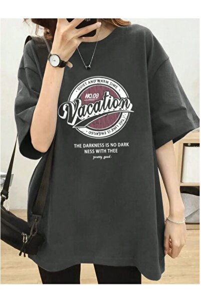 MOONBULL Μπλουζάκι Unisex Oversize Vacation Printed