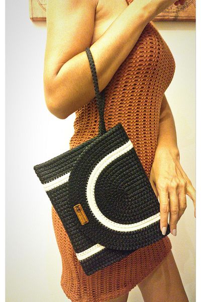 Antioch Art And Design Thick Washable Corded Design Handbag - Handcrafted Portfolio Bag