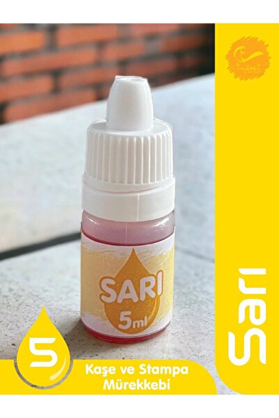 t tuğset etiket حبر ختم استامبا 5 مل - أصفر-T869