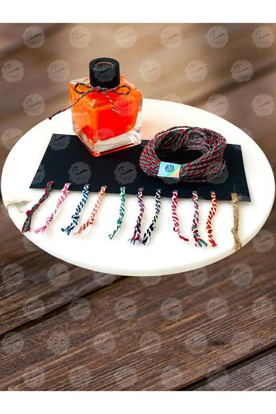 t tuğset etiket Package Lanyard Package Lanyard / Binding Lanyard / Two-Color Lanyard Red Green Color 10 mt-T916