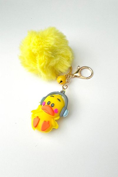 Modex Yellow Plush Cute Duck Keychain