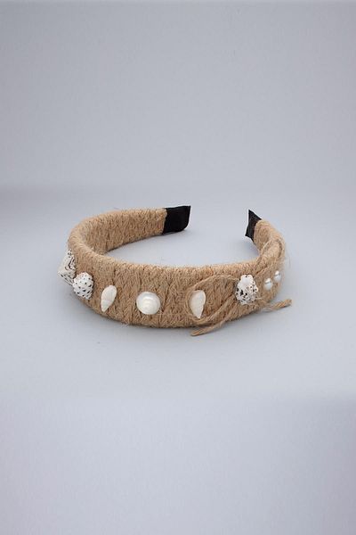 Modex Seashell Figured Wicker Crown