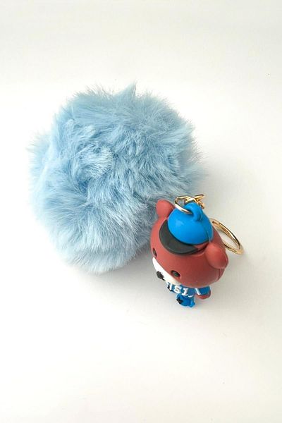 Modex Blue Plush Cute Teddy Bear Keychain