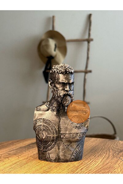 TURUNCUHANE Baldur Büst God Of War Kratos Oyunu Büst 15  CM