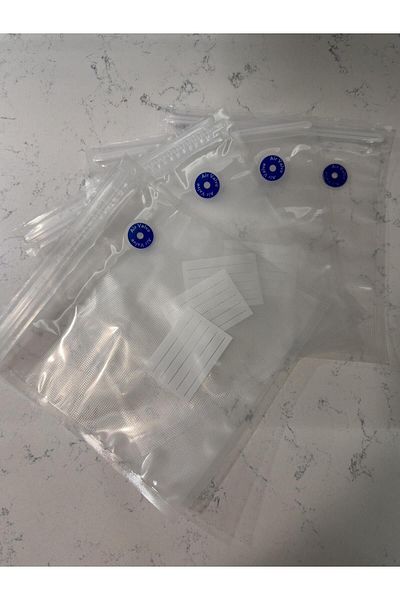 PALPAK 21x22 cm Vacuum Bag with Valve Serrated and Locked