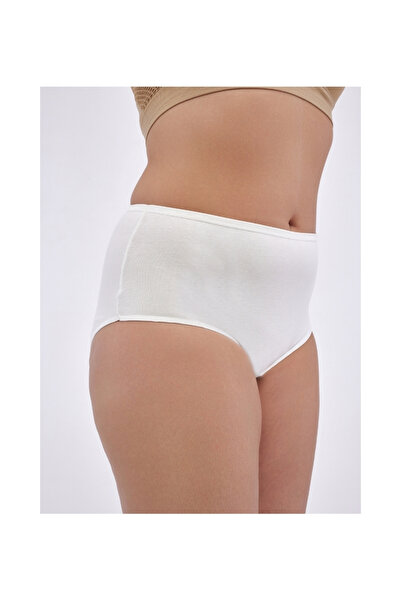 ALYA UNDERWEAR Γυναικεία σώβρακα Battal - 3 τμχ Λευκό (8XL, 9XL, 10XL)