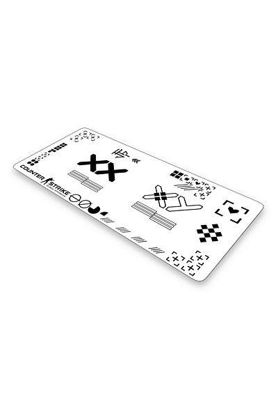 Xrades White Xxx 90X40 cm XXL Gaming Player Mousepad Mouse Pad
