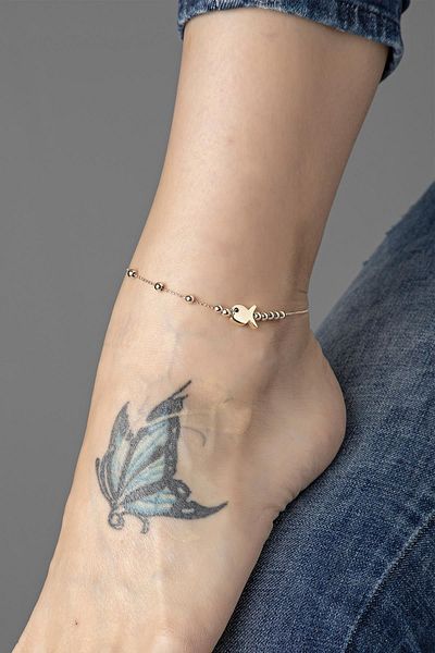 Modex Gold Yellow Fish Figured Anklet