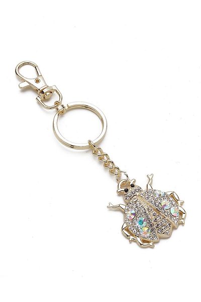 Modex Gold Yellow Ladybug Figured Keychain