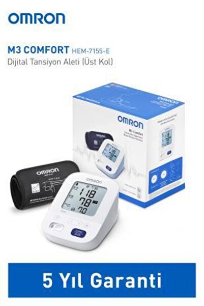 Omron M3 Comfort Üst Koldan Dijital Pilli Tansiyon Aleti – Akıllı Intelli Wrap Manşetli, 5 Yıl Garantili