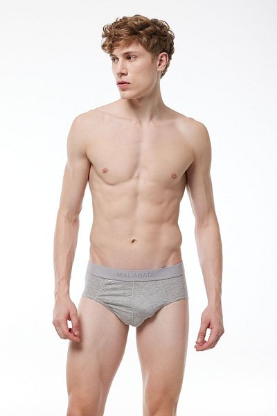 Malabadi Ανδρικά σλιπ σλιπ σε γκρι Modal 2 Pack - 052