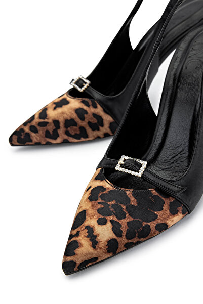 Tamer Tanca Vegan Women's Stiletto - Black/Leopard