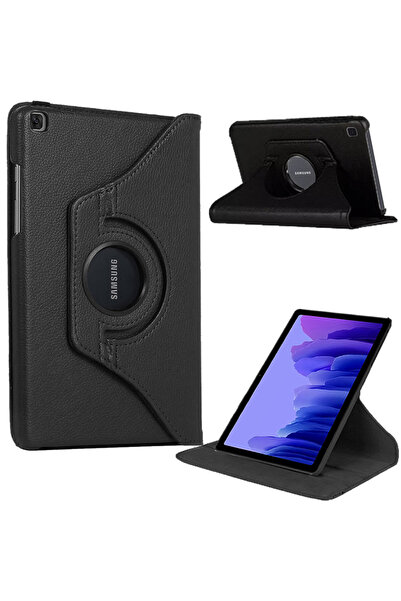Smart Tech Samsung Galaxy Tab S6 Lite Sm P610 10.4 Inç Döner Standlı Tablet Kılıfı Siyah