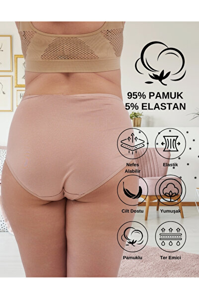 ALYA UNDERWEAR Chiloți mari pentru femei - 3 bucăți de piele (8XL, 9XL, 10XL)