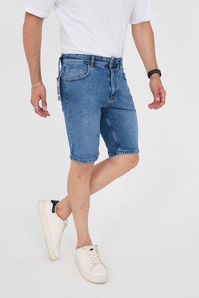 ENZİM JEANS Ανδρικό τζιν σορτς από 100% βαμβάκι