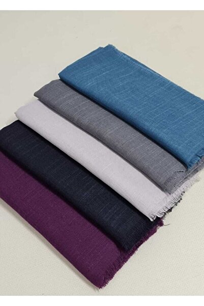 Organic Scarfs 5-шаровий бавовняний хіджаб з фламі - 100x100 см