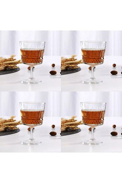 Paşabahçe 4 Pieces Footed Elysia Magnolia Presentation Bowl Eiscreme Bowl Set