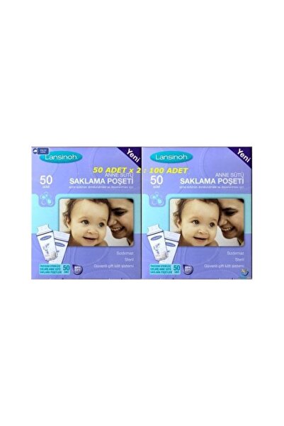 Lansinoh Breast Milk Storage Bag 50 Pack X 2