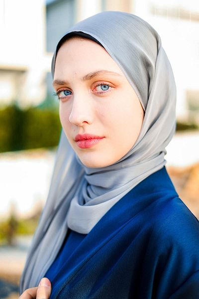 HARİKA WEAR Chiffon Tasseled Gray Shawl
