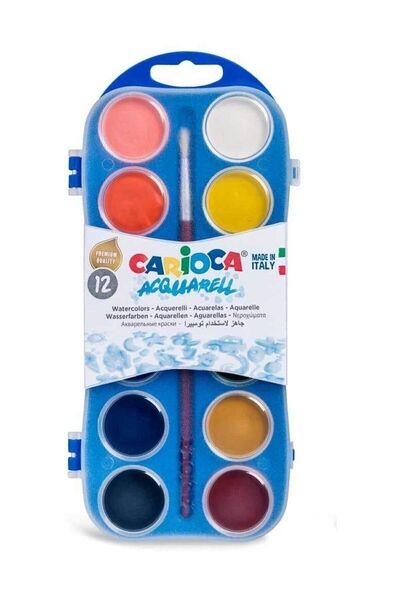 CARIOCA 12'li Sulu Boya - Doğal Ve Yıkanabilir - Değer
