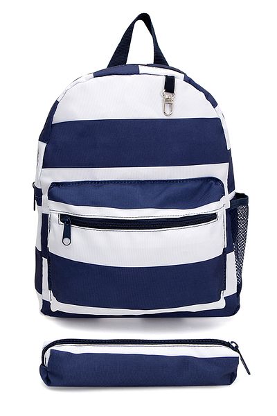 GNC DESİGN 0-8 Years Old Children's Backpack - Denim Denim, Pen Holder, Kindergarten-Nursery