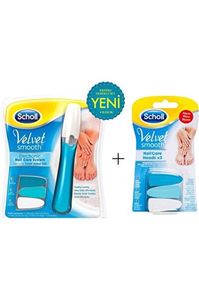 Scholl Elektronik Tırnak Bakım Seti Ekstra 3'lü Yedek Başlık