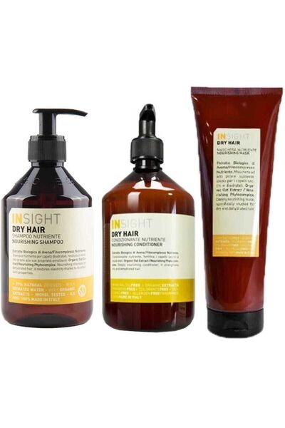 Insight Dry Hair Nourishing Kuru Saç Şampuan 400 Ml + Krem 400 Ml + Maske 250...