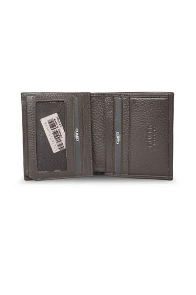 GUARD Men's Mini Leather Wallet - Brown, Multi-Compartment