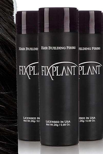 FIXPLANT Saç Dolgunlaştırıcı 3 Şişe Topik 84 Gr. | Seyrek Saçlar Için Saç Toz...