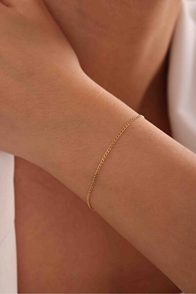 Gianfranco 14 Ayar Altın İnce Gurmet Bileklik