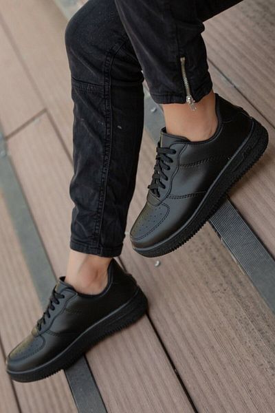 LOVİNS Unisex Black Sneakers Shoes