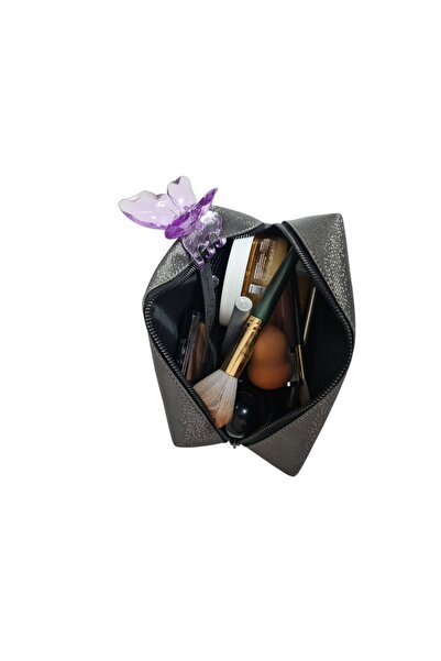 Gloria Large Size Travel Type - Glitter Patterned Makeup Bag Organizer