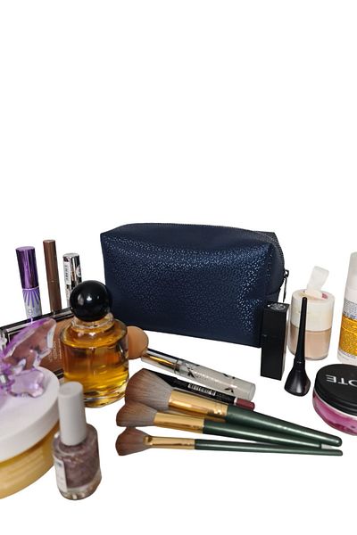 Gloria Large Size Travel Type - Glitter Patterned Makeup Bag Organizer
