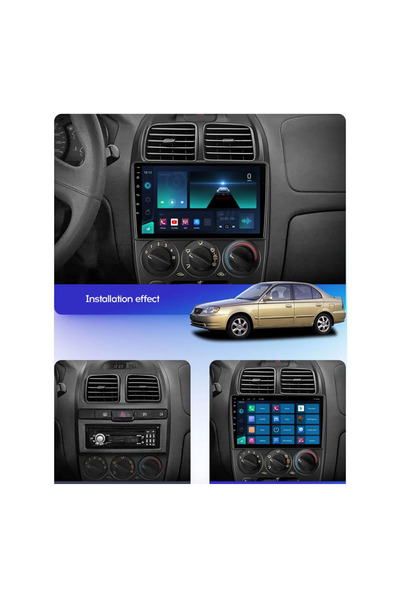 NAVMİNA Hyundai Accent 2000-2007 Uyumlu 9 Inç 4-32 Gb Multimedya
