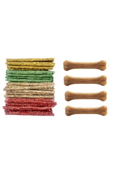 Ans Munchy Çubuk Köpek Ödül 14 Cm 100'lü Naturel Pres Kemik 7,5 Cm 5 Adet