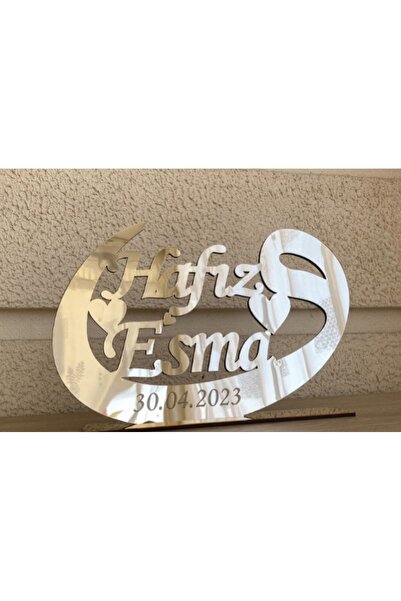 guluslazerkesim HAFIZLIK HATIRASI VAV MASA İSİMLİĞİ VAV İSİMLİK 25 CM MASA İS...