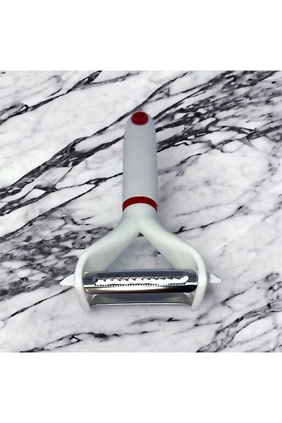 Dore Voir Multifunctional Two-Sided Peeler-White