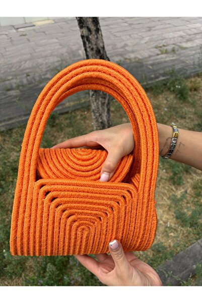 MaVaux Mini Jute Straw Portfolio - Soft Clutch Handbag, Summer Fashion