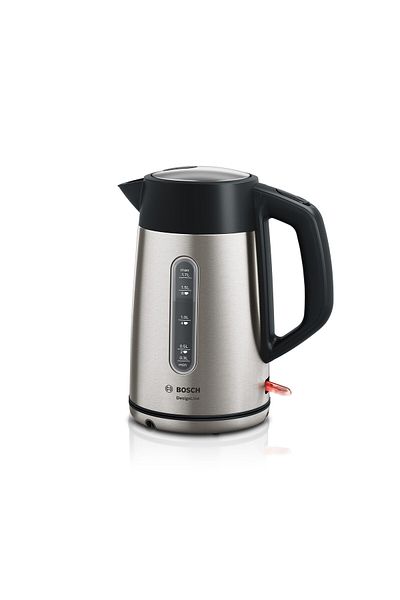 Bosch Kettle, DesignLine, Triple safety feature, Stainless Steel, TWK4P440GB 1 Year Warranty