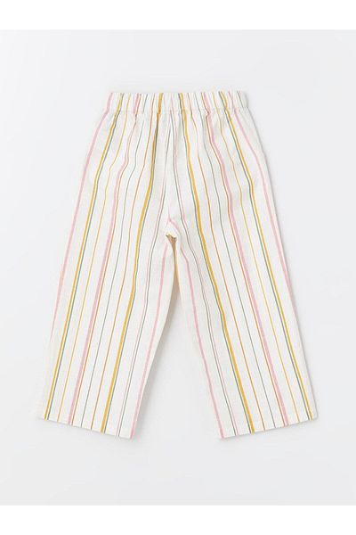 LC Waikiki LCW Baby - Striped Elastic Waist Trousers for Baby Girl