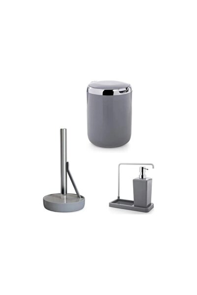 Prima Nova Σετ Κουζίνας Primanova 3 τεμαχίων Γκρι